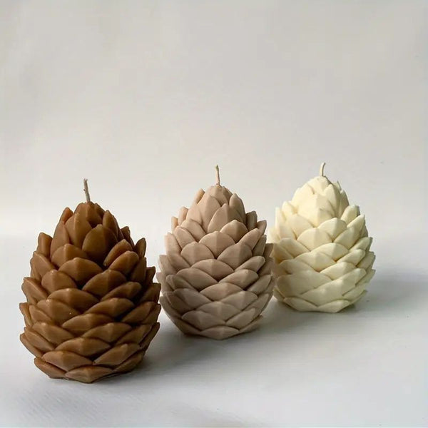 Velunia Pineform Sculpted Candle